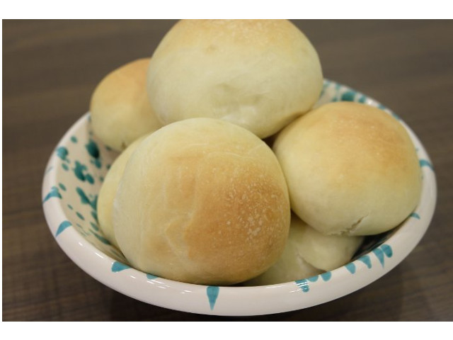 Home-made bread rolls
