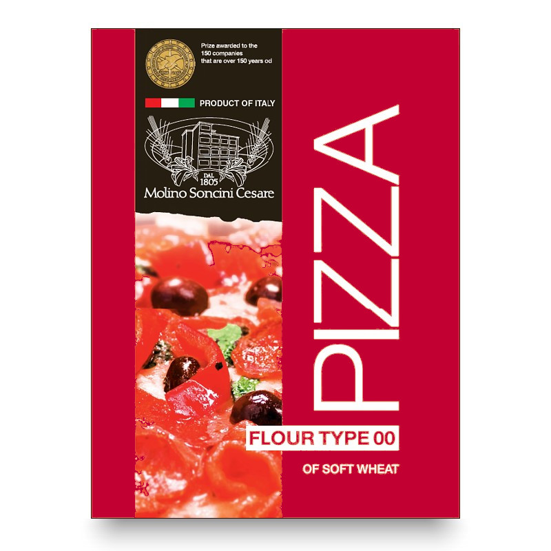 Red Pizza flour for long-proving times (20-24 hours)